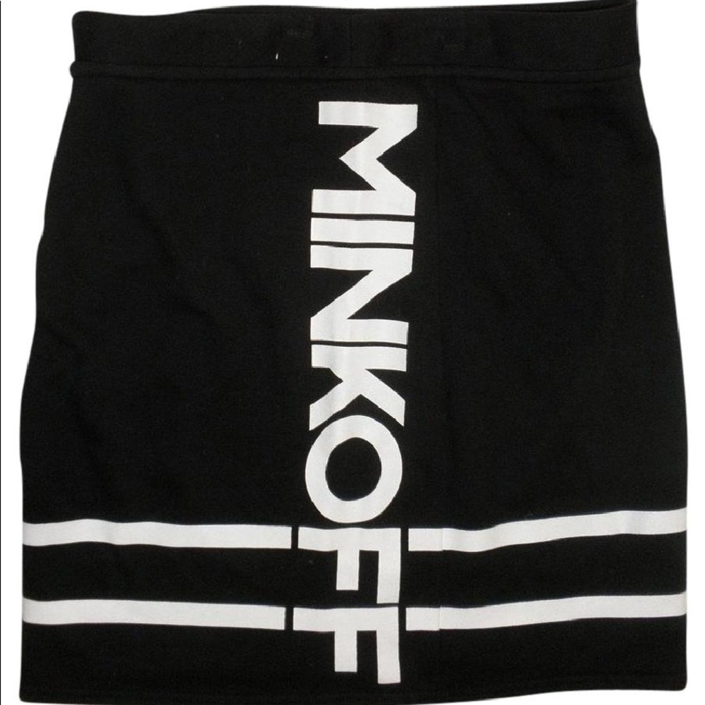 Black and White Logo Extra Small Miniskirt